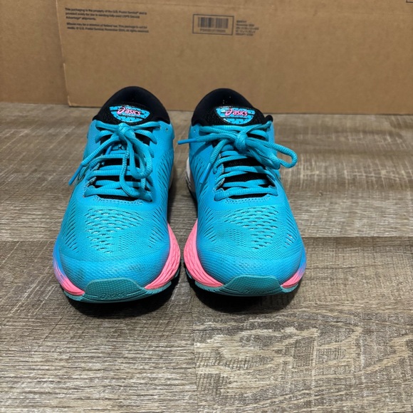 ASICS Gel- Kayano 25 Running Shoes women’s US 7.5 EU 39 Blue Pink Black Athletic - Picture 2 of 8